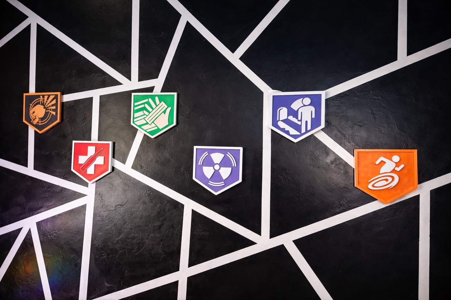 Zombie Survival Perk Wall Art Set