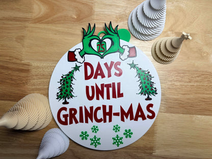 Grinch-Mas Countdown Sign