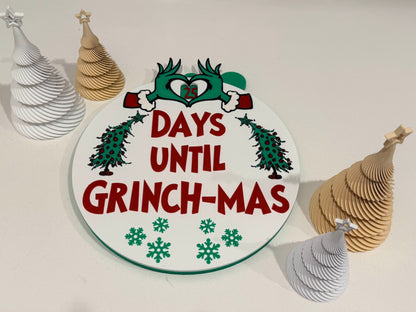 Grinch-Mas Countdown Sign