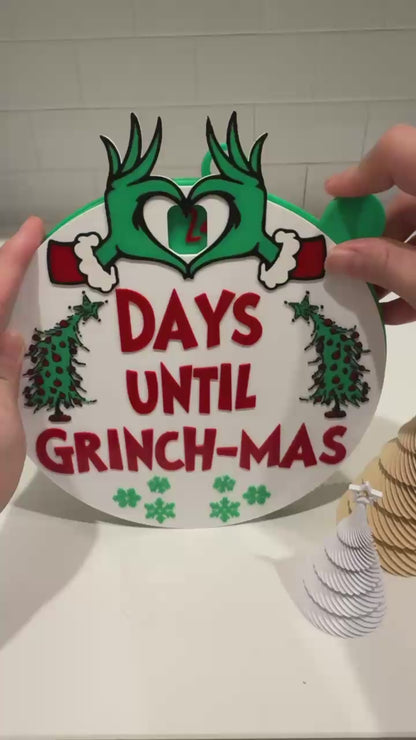 Grinch-Mas Countdown Sign